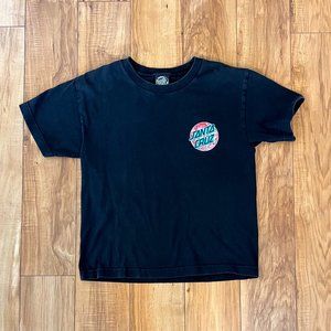 SANTA CRUZ Original Skateboard Classic Dot T-shirt. Youth Medium, 10-12 size